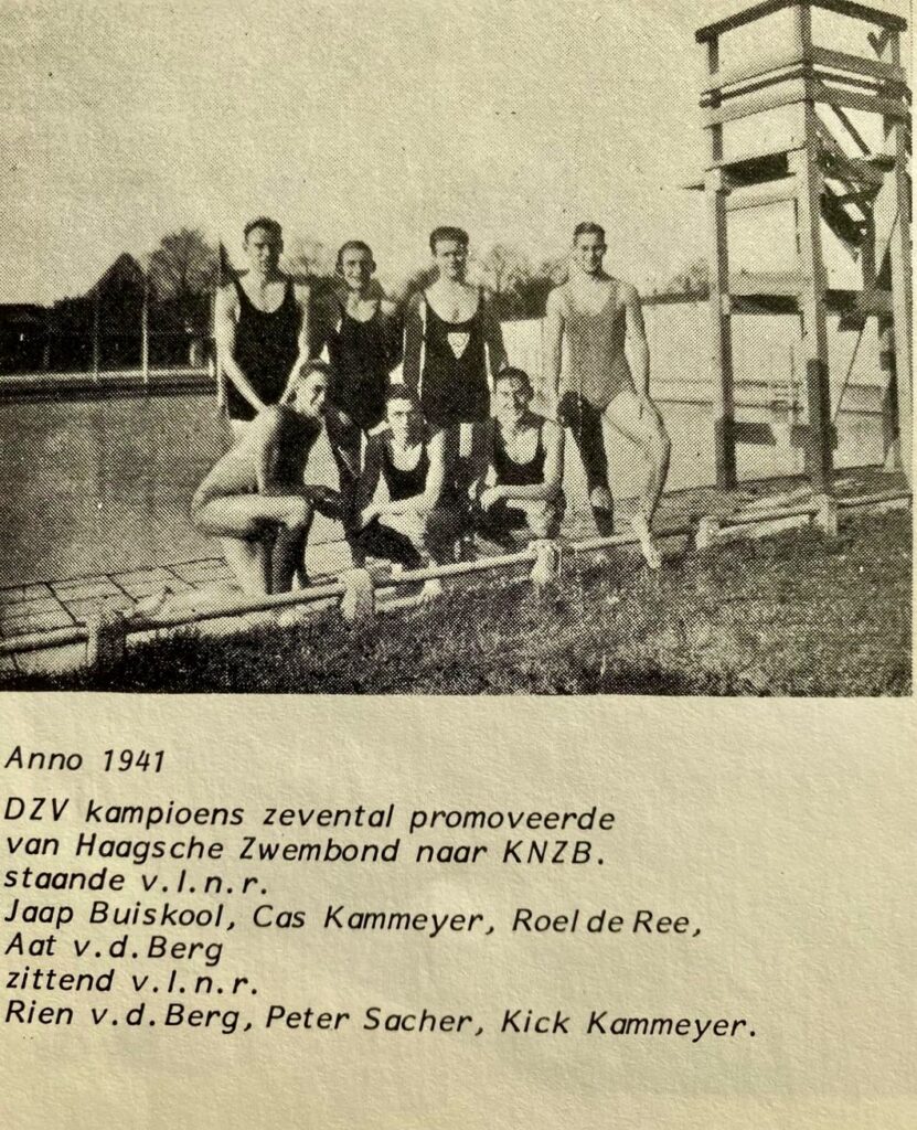 DZV promotie Heren Haagsche Zwembond naar KNZB. Anno 1941